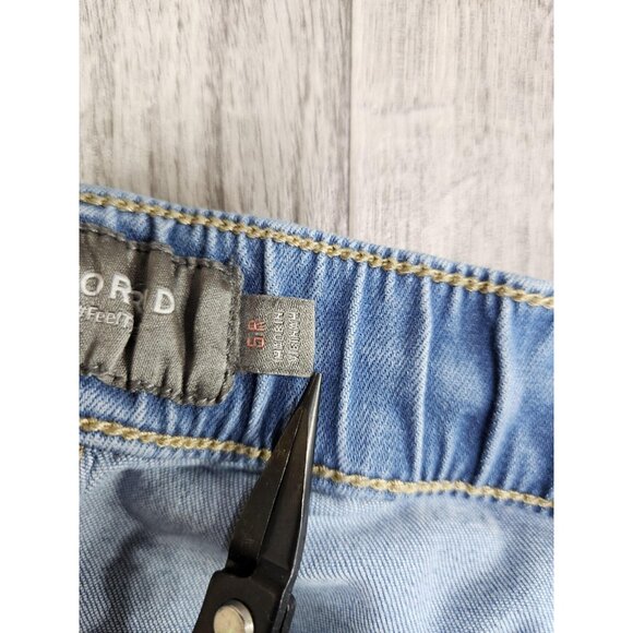 Torrid Jeans Womens 5R Light Blue Denim Jogger Elastic Waist Drawstring Plus - Picture 5 of 12